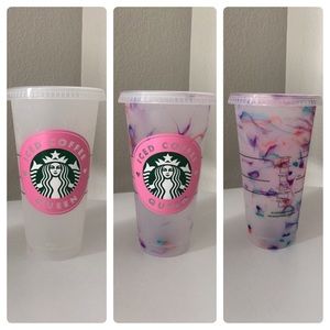 Starbucks Iced Coffee Queen Marble Cup Color Changing Personalized
